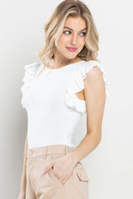 Ruffle Feathers Top