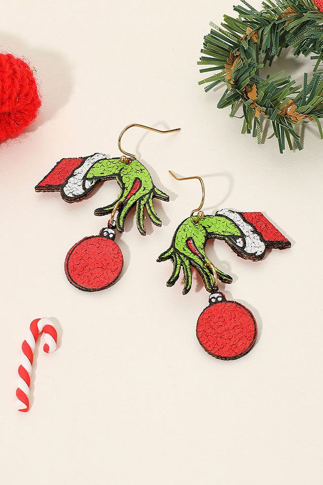 Grinch Drop Earrings