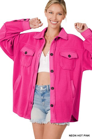 Pinky Winter Shacket