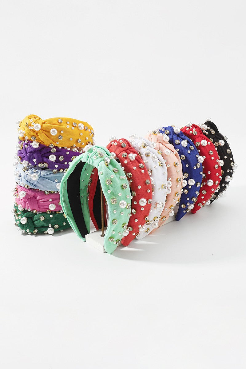 Pearl and Diamonds Headband