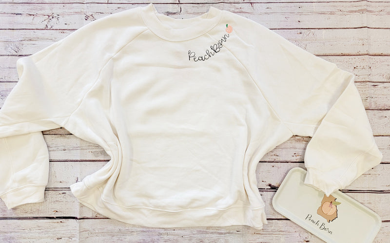Elegant Peach Crewneck