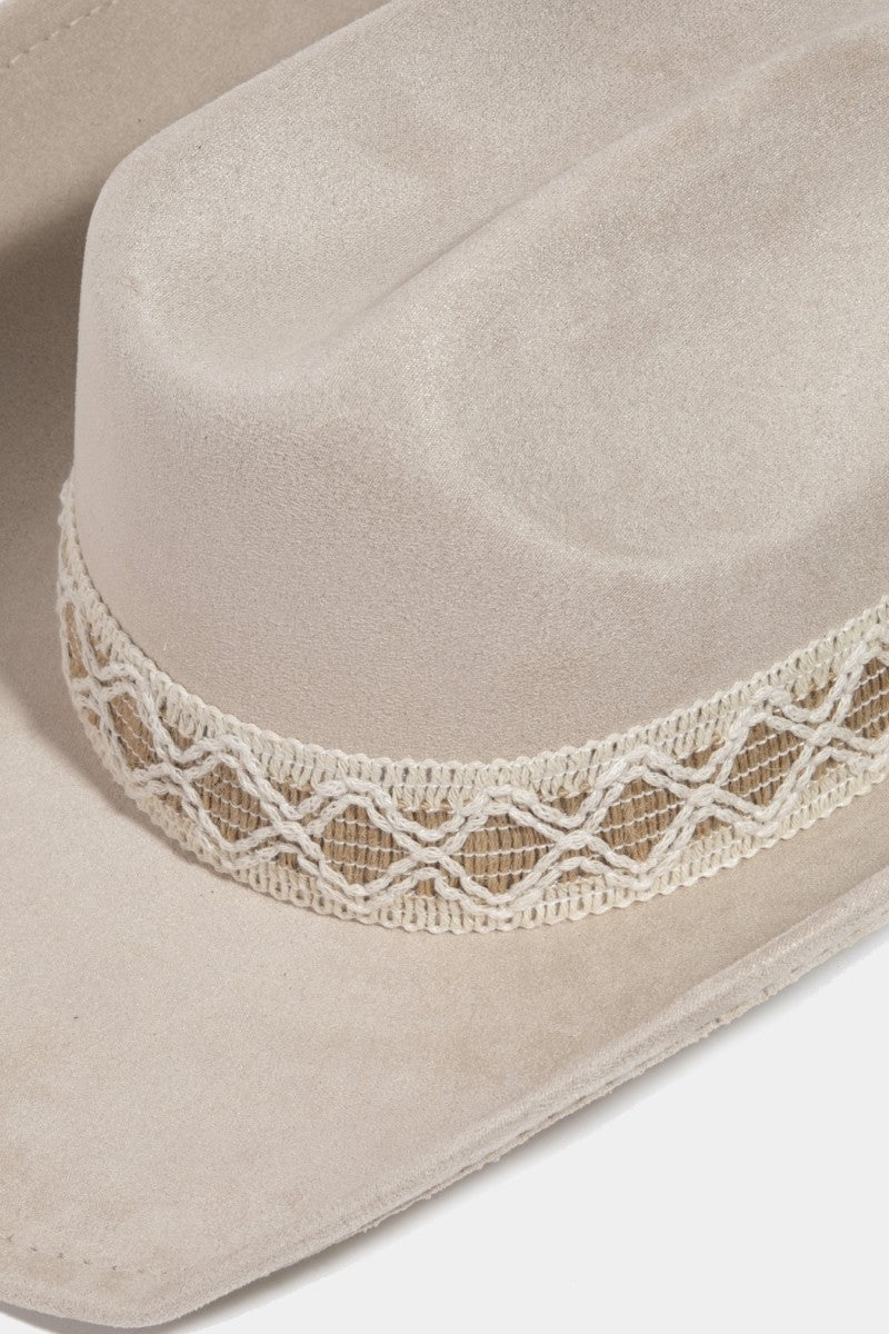 Braided Strap Cowgirl Hat