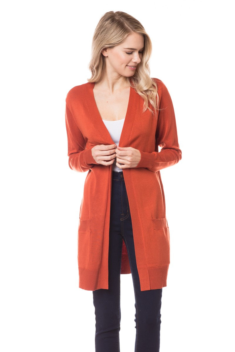 Cozy Up Cardigan (Rust)