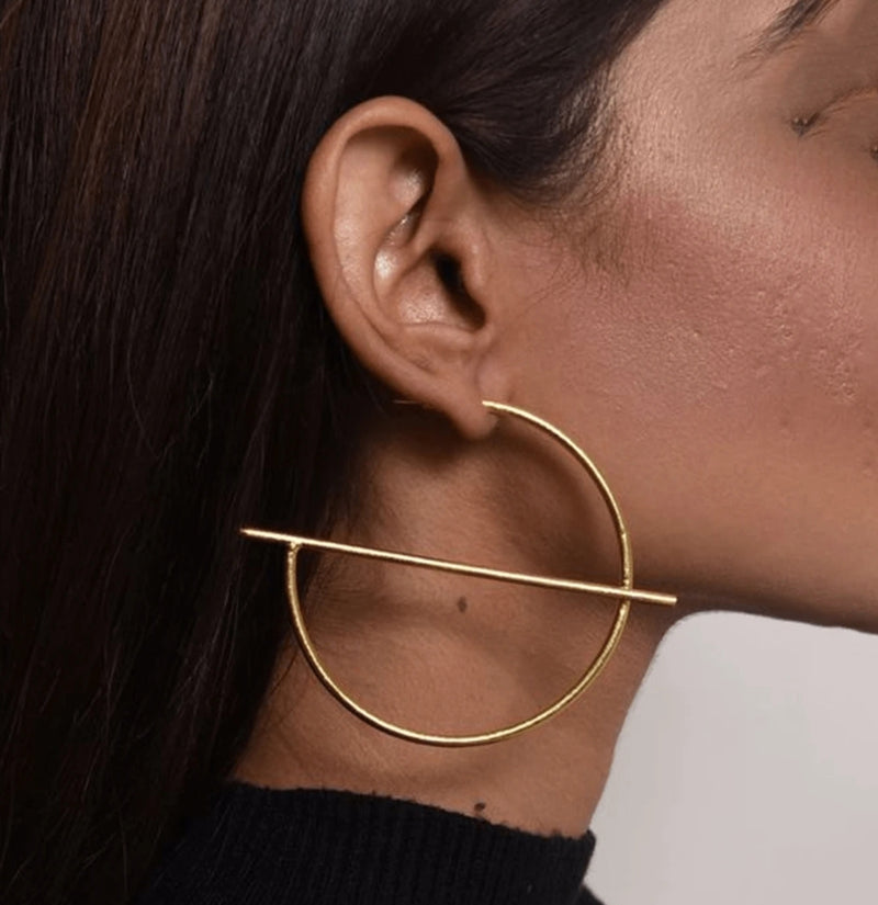 Gold hoop Earrings