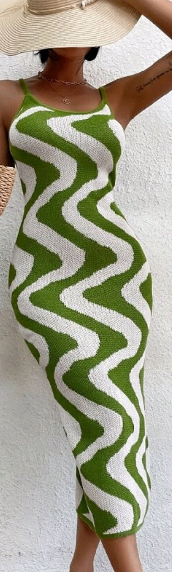 Swirl Sweater Dress
