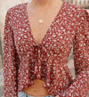 Fall Flowers Top