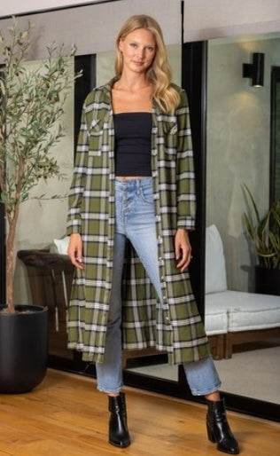 Modern Plaid Top