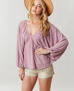 Solid Babydoll Top