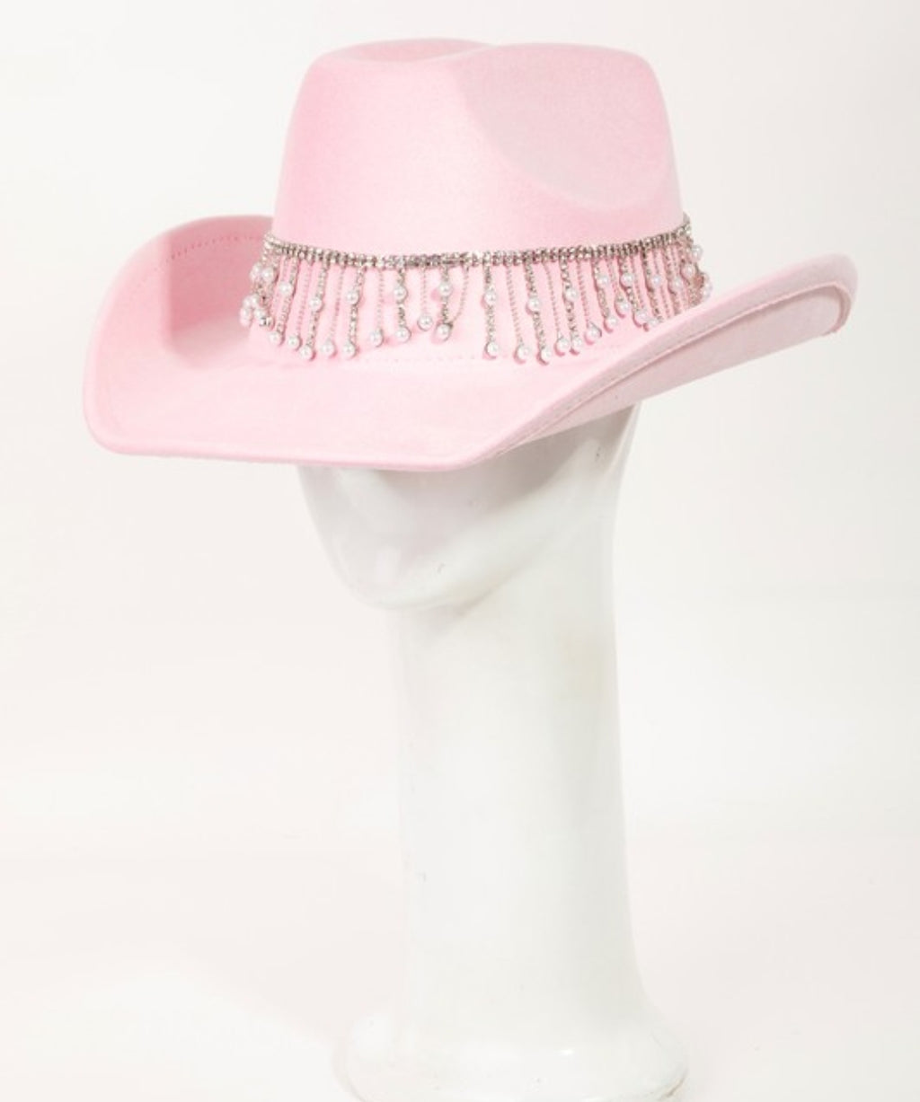 Diamonds and Pearls Cowgirl Hat