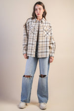 Plaid Thermal Shacket