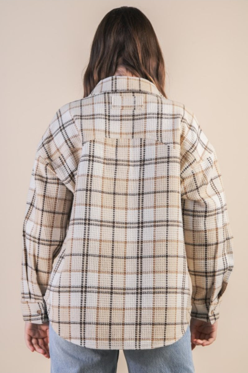 Plaid Thermal Shacket