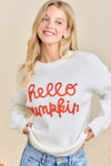 Hello Pumpkin Sweater