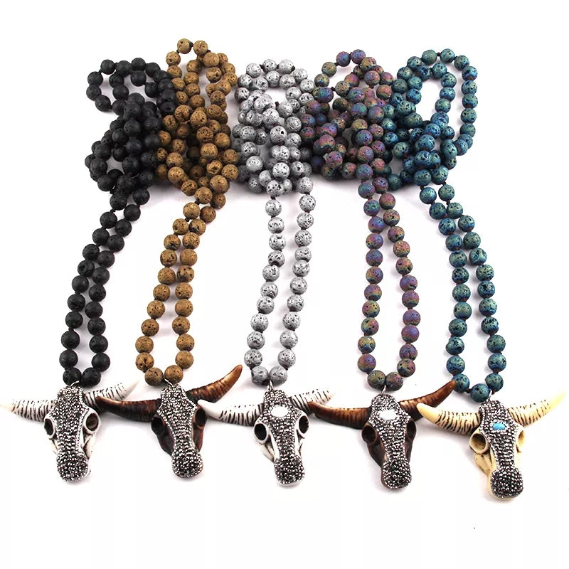 Diamond Cows Necklace