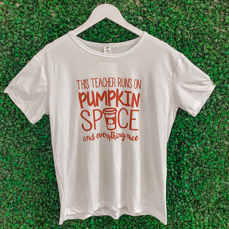 TEACHER PUMPKIN SPICE TEE