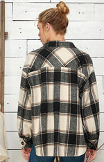 Layered Shacket(Brown/Black)
